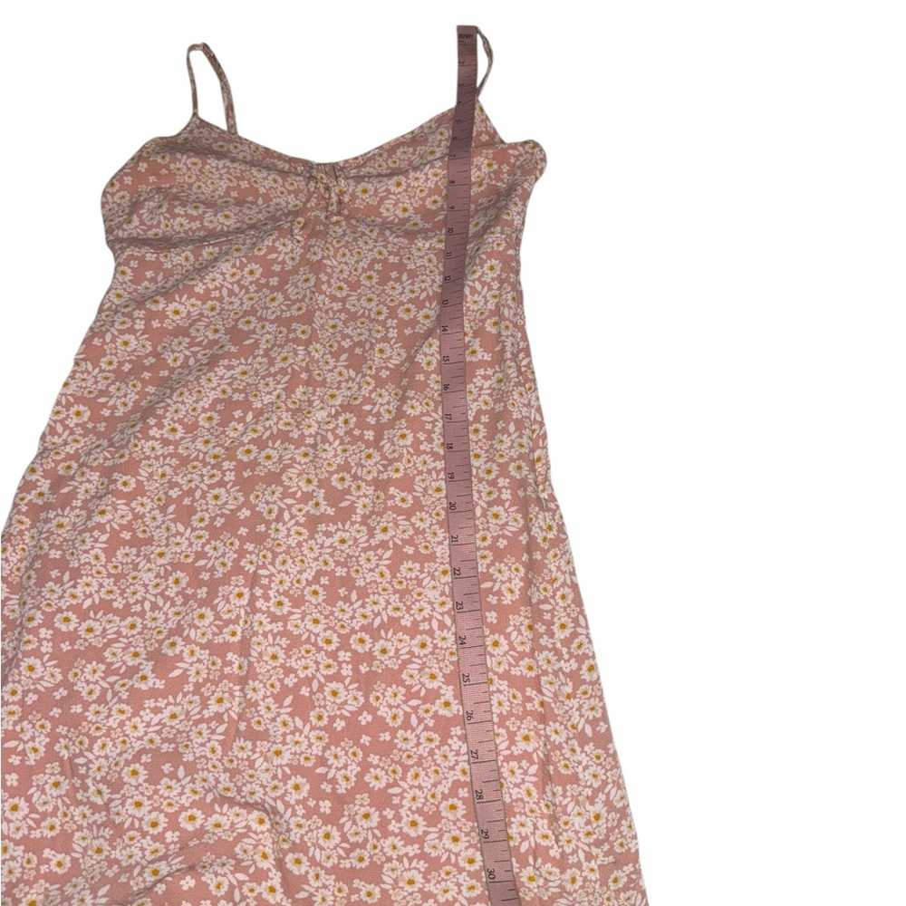 Hollister Pink & White Floral Dress with Spaghetti Straps Size Small - Picture 4 of 5
